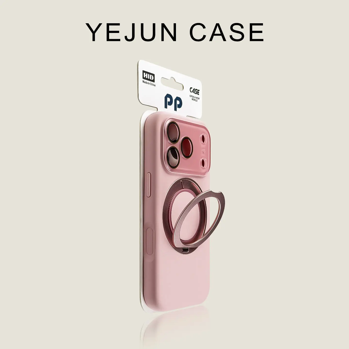 Applicable to iphone17/16pro mobile phone case cherry blossom powder fulcrum rotation apple 17promax lens film all-inclusive