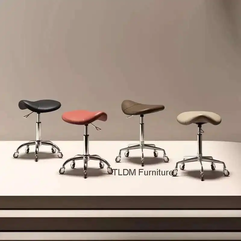 

Modern Esthetician Spinning Stool Adjustable height Hairdresser Hair Cutting Stool Nail Salon Hair Salon Dedicated Barber Chairs