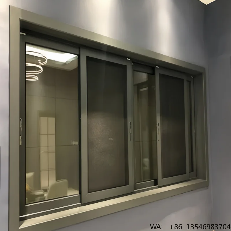 Cost-Effective Aluminum Sliding Window Frames with Ergonomic Anti-Slip Handles for Residential Renovation Projects
