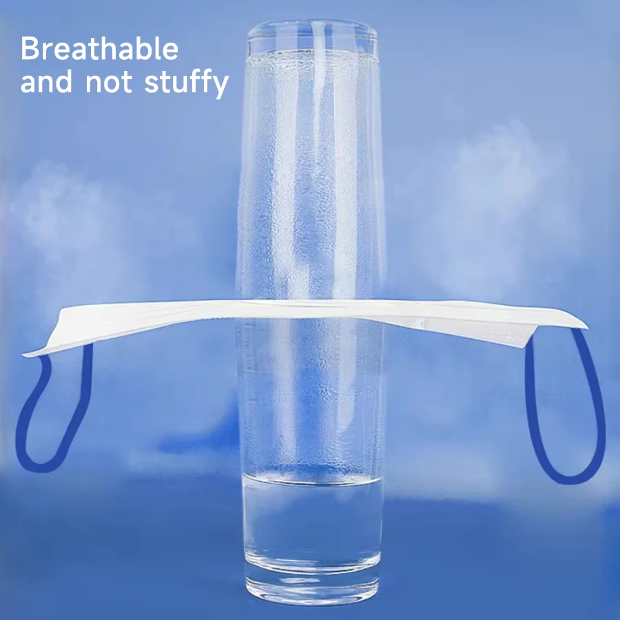 10/50 قطعة قناع غير قابل لإعادة الاستخدام أزياء شخصية قناع أبيض أزرق لطيف الدب الكبار تنفس غطاء للفم ملفوفة بشكل فردي #5