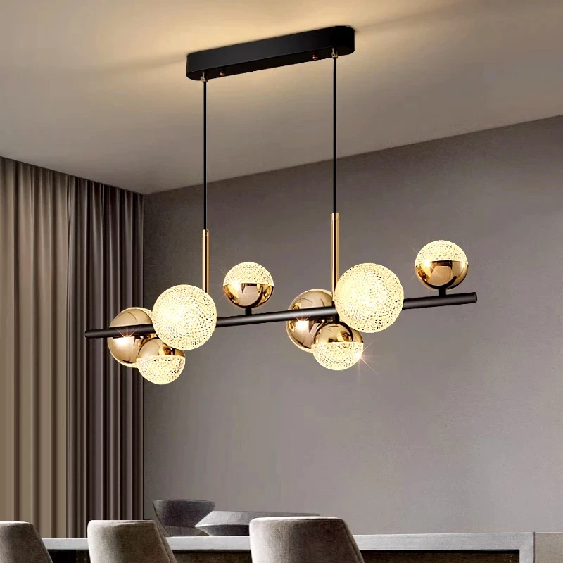 Imagem -04 - Modern Led Chandeliers For Home Decor Luzes Penduradas Pendant Light Sala de Estar Sala de Jantar Iluminação Doméstica