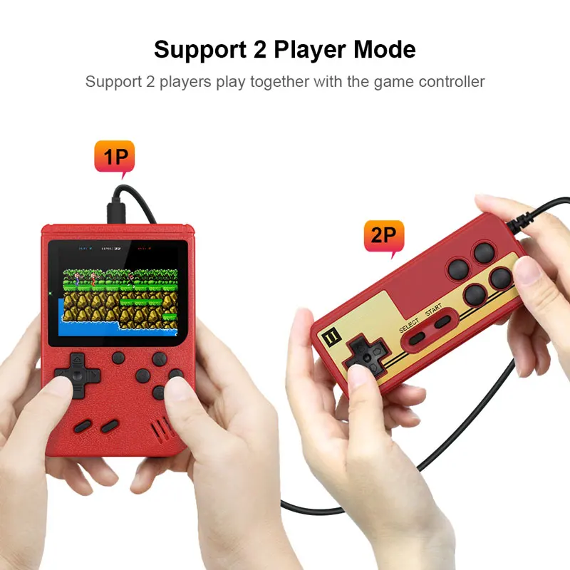 Built in 400 Games 8 Bit 3.0inch Handheld Game Console Portable Retro Video Game Console Classic FC Emulator Mini Gaming Machine