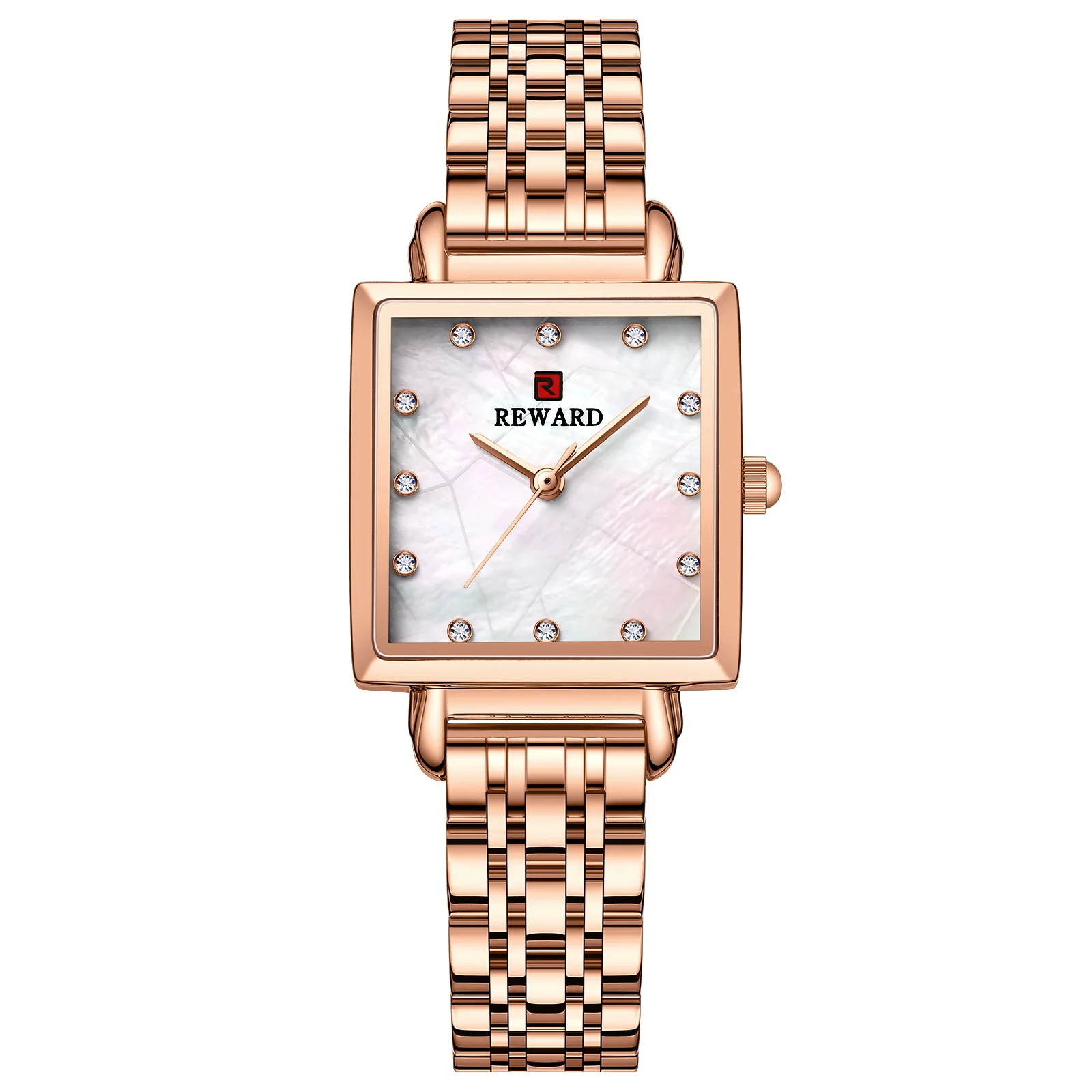 2025 Fashion Women's Watch Waterproof Color Shell Face Square Quartz Women's Watch Women's Watch