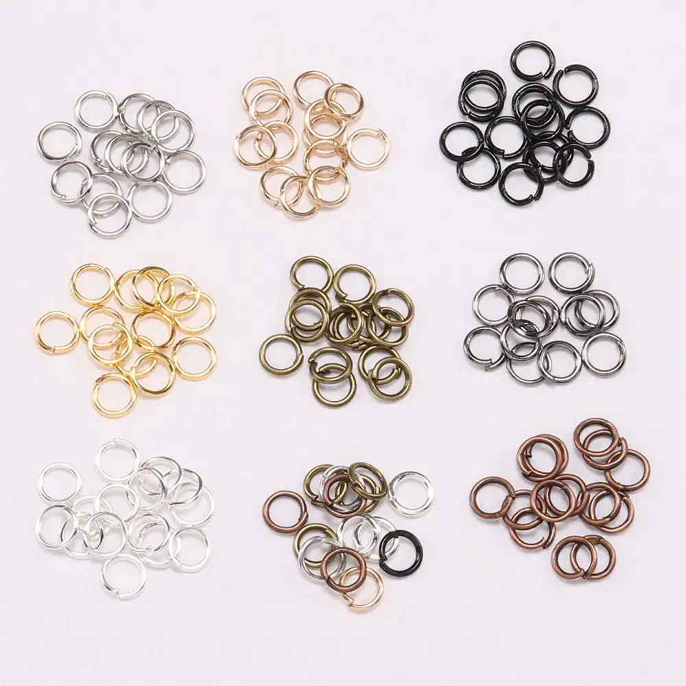 

50-200pcs/lot 3-20mm Open Jump Rings Rose Gold Loops Split Rings Connectors for DIY Jewelry Making Findings Diy Accessories 2030