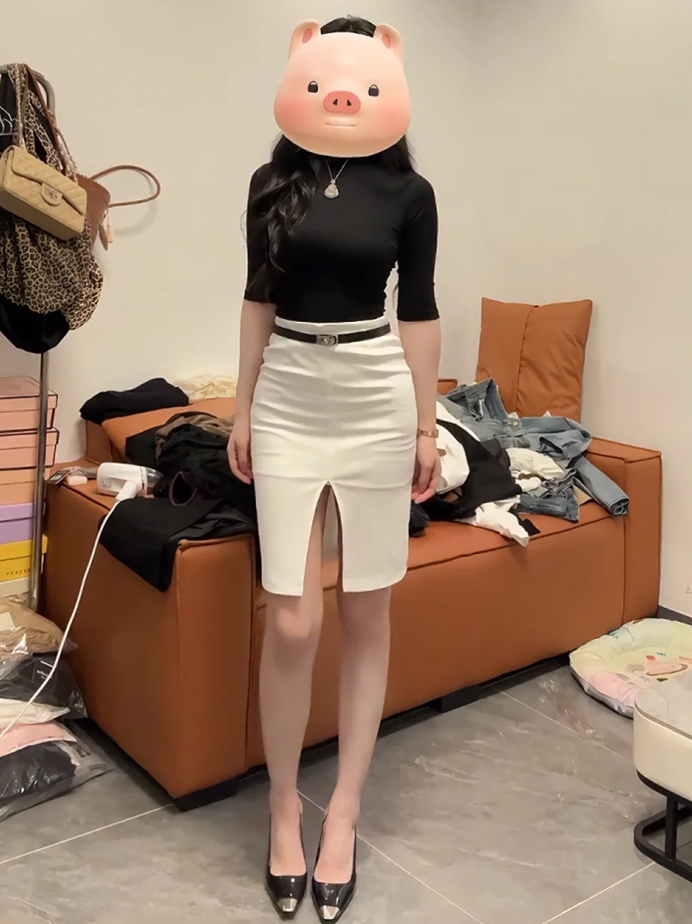 Elegante, asymmetrische rok me - Women'S Fashion Business Casual recensie en prijs