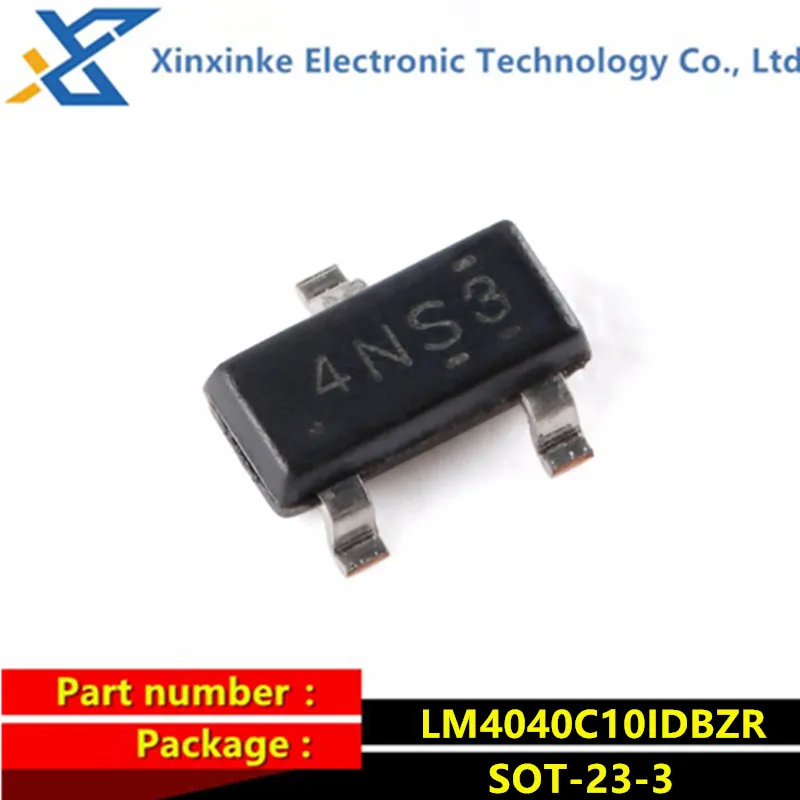 10PCS LM4040C10IDBZR Marking：4NS3 SOT-23-3 Switching Controllers Voltage References 10V Prec Micropower Shunt 0.5% Accuracy