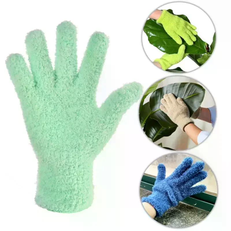 Microfiber Dusting Gloves - Stretchable & Breathable Cleaning Gloves, Non-Waterproof For Cars, Boats, RVs, Pools, Home, Kitchen