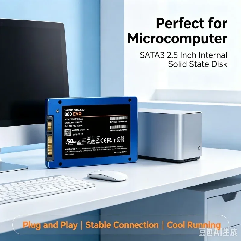 2.5 Inch SATA3 SSD 4TB Internal Solid State Drive High Speed 3D NAND Storage Disk For Desktop PC Laptop Microcomputer