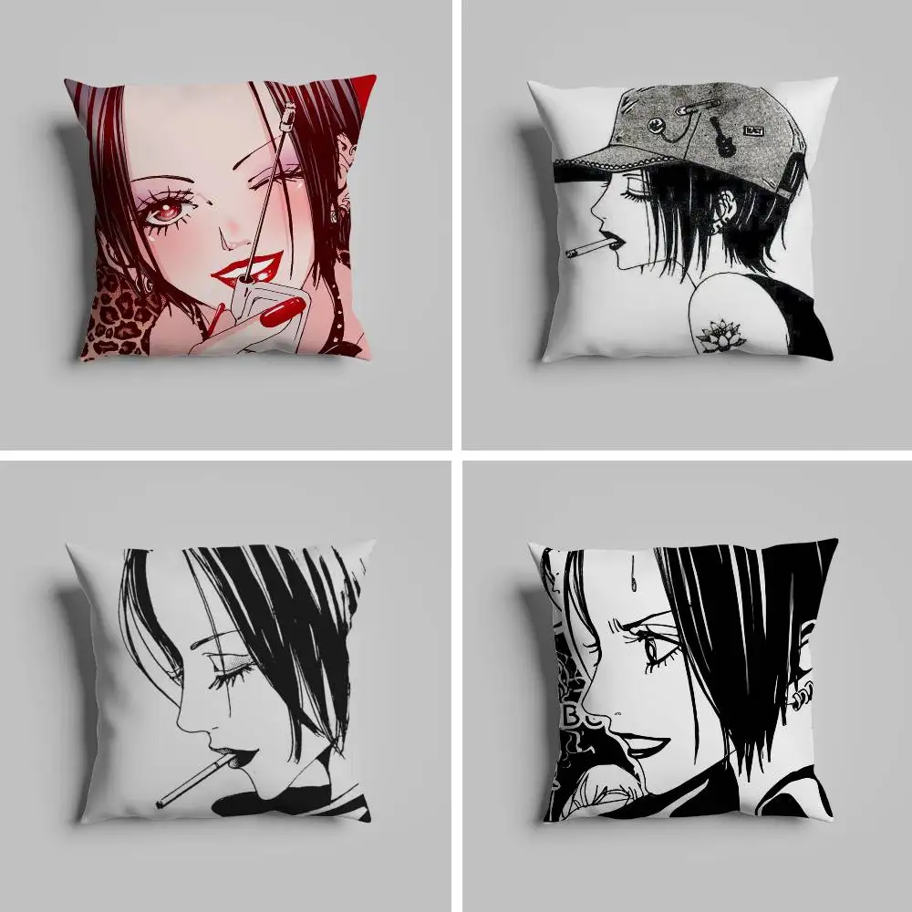 

Nana Anime Pillow Case Pillowcase For Car Pillows 60x60 Cushions Luxury Double Sided Cover Home And Decoration Sofa 30x30