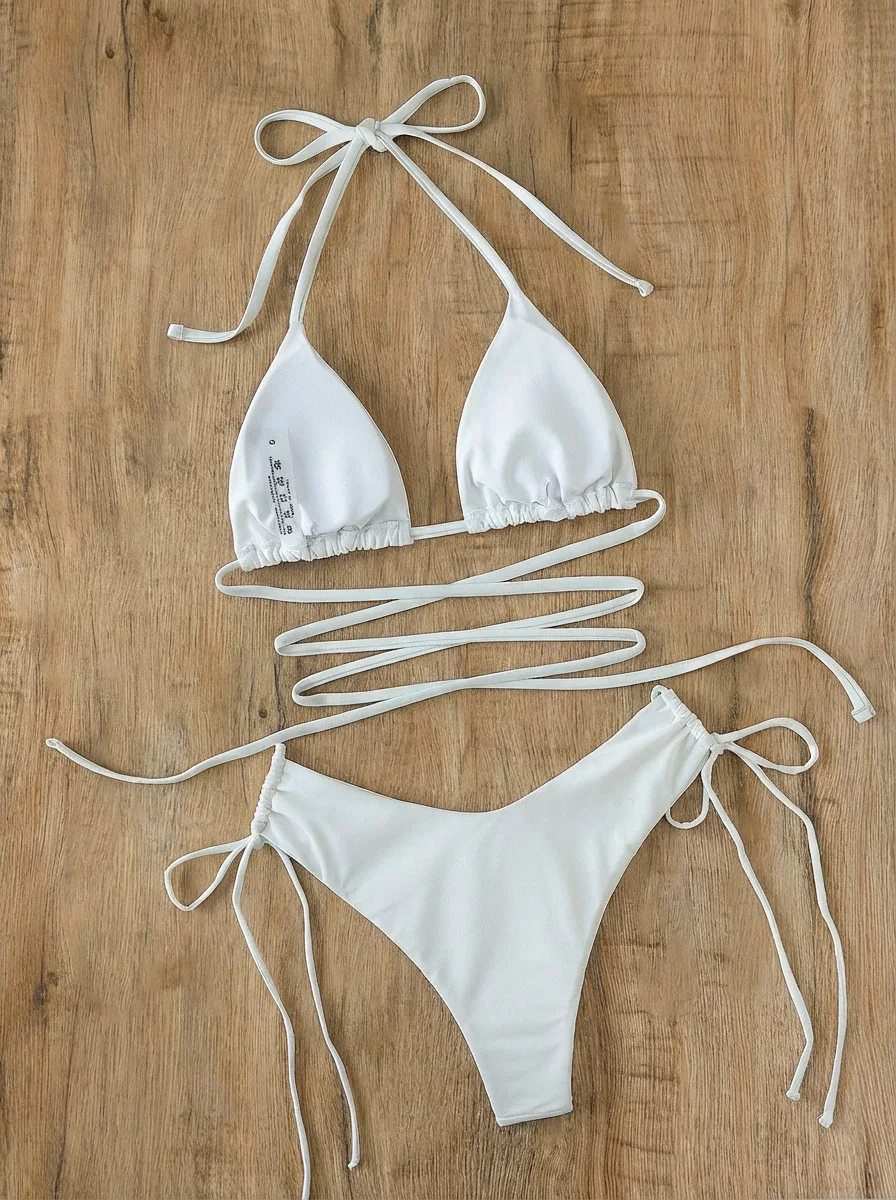 Bikinis sexys con hebilla metálica, traje de baño para mujer, bikini push-up, ropa de playa, trajes de baño para piscina