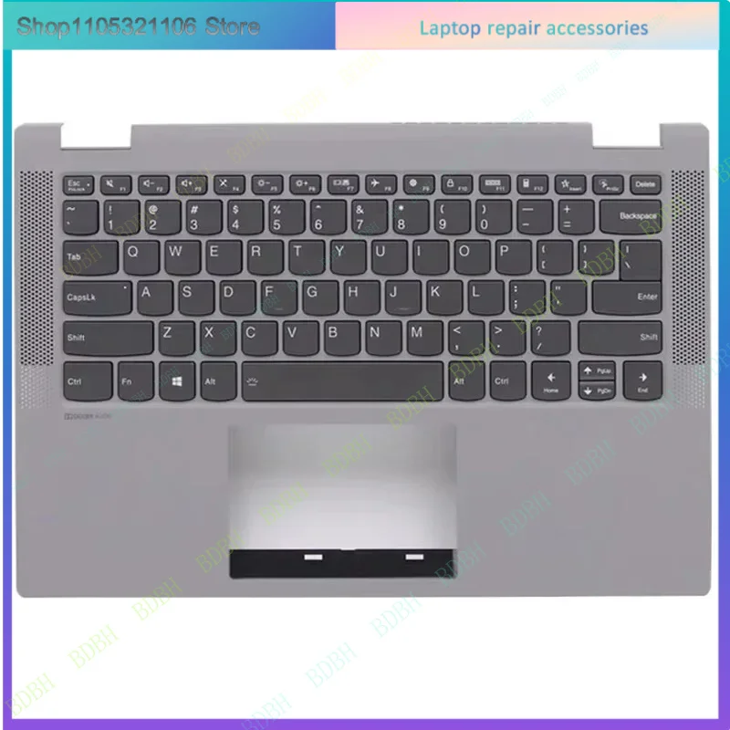 F LCD Original New US Backlight Keyboard Laptop Palmrest Upper  For Lenovo Ideapad Flex 5-14IIL05 5 14ITL05 5-14ARE05
