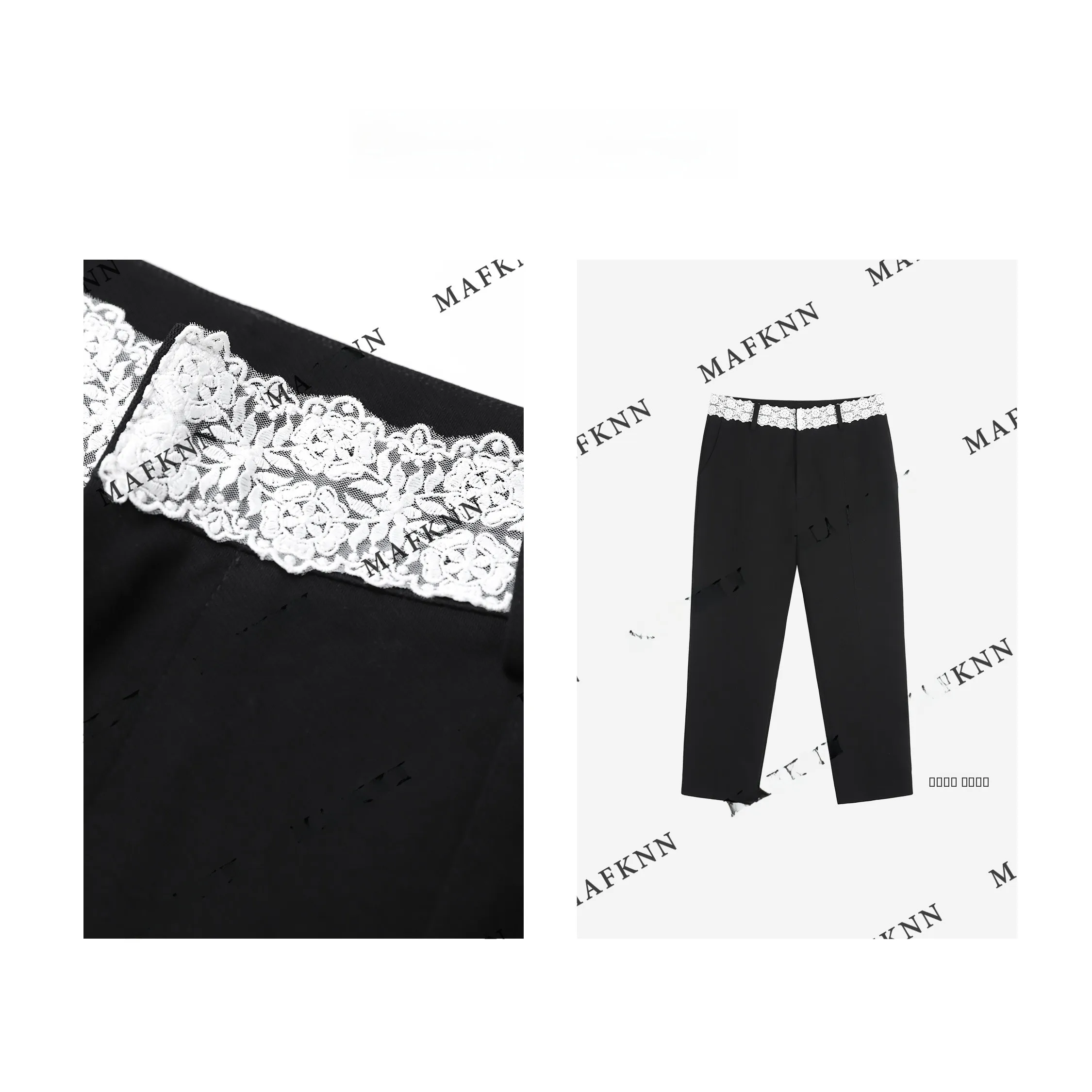 

Брюки Bla Lace Casual с завышенной талией, больших размеров, с элегантным дизайном талии, удобные, модные женские брюки больших размеров с высокой талией