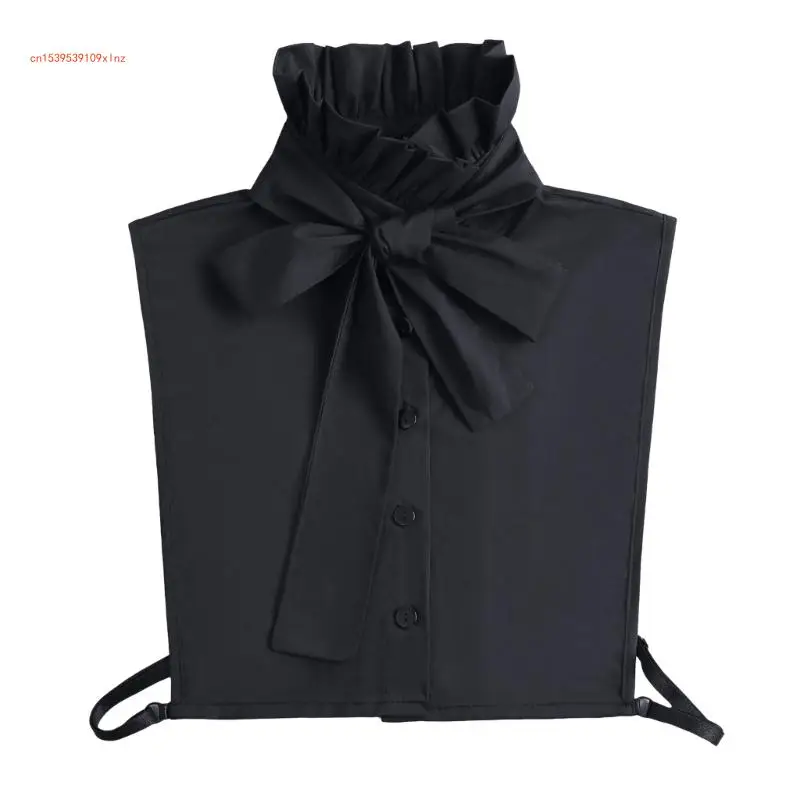 

Stylish Detachable Collar Bowtie Shirt for Formal and Casual Women's Clothing