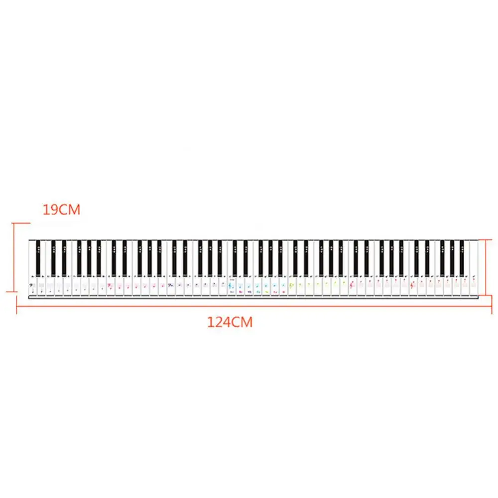 Portable Waterproof Piano Flexible 88 Key Electronic Piano Keyboard Practice Card For Music Suitable Keyboards Instruments