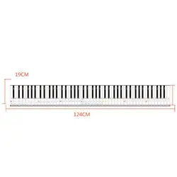 Portable Waterproof Piano Flexible 88 Key Electronic Piano Keyboard Practice Card For Music Suitable Keyboards Instruments