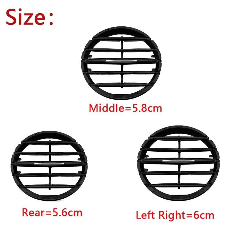 Abgg-painel de instrumentos de ar condicionado para tiguan 10-17 instrumento saída de mesa tuyere a/c ventilação de ar acessórios dobráveis 2pc