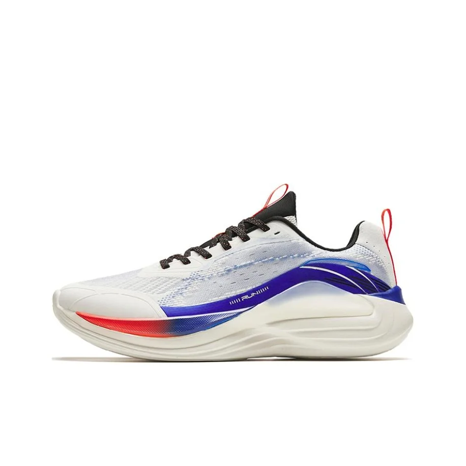 Anta Lingyun Wear resistant And Lightweight Low top Running Shoes Men's White Blue 912415532-2