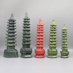 Ceramic Pagoda Model, Home Decoration, Ornaments