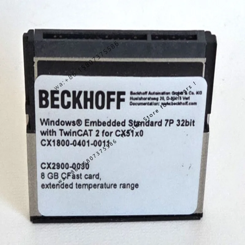 Brand New PLC CX2900-0030 8 GB CF Card Windows Embedded Standard 7P TwinCAT Great Price