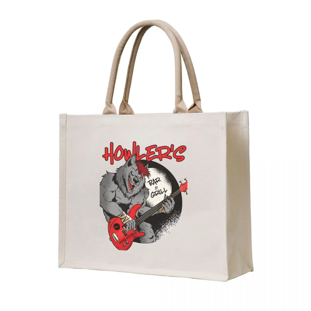 Bolso de mano de la serie Howler's Bar and Grill Everlasting, bolso de compras para mujer, bolso de mano de lona para hombre