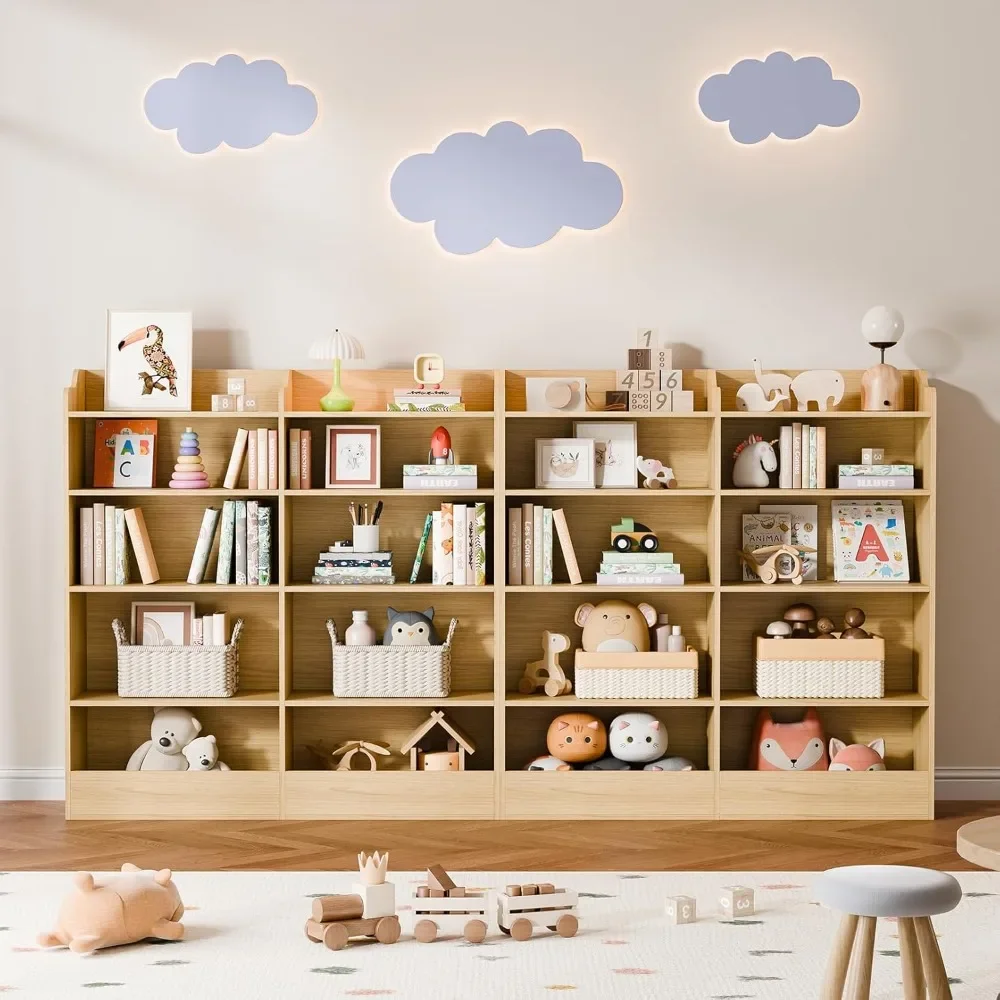 

Книжный шкаф для малышей 10 кубов, шкаф для хранения игровой комнаты, органайзер для хранения игрушек, 5-уровневая детская книжная полка, детская комната, гостиная