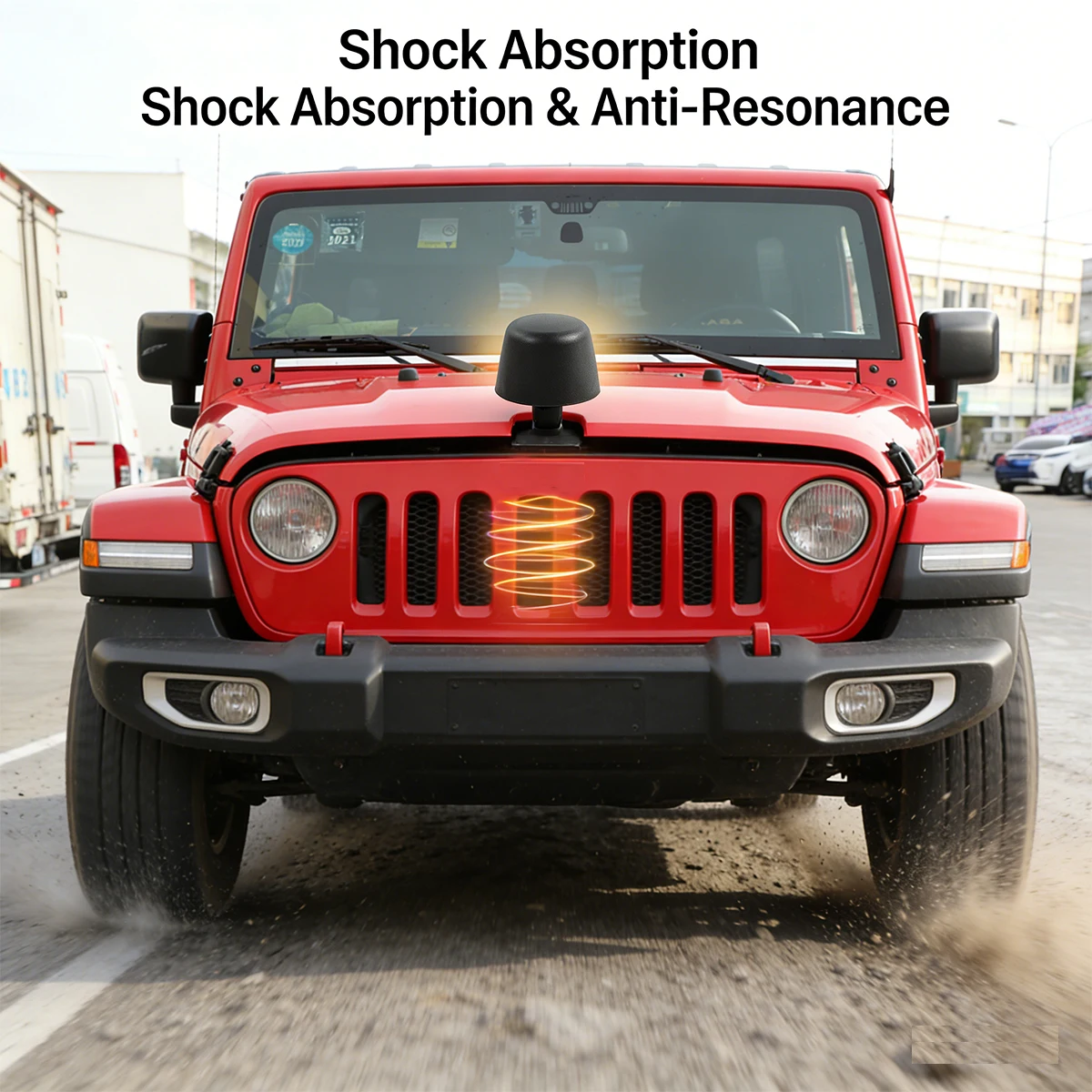 Wiper Nozzle Side Front Hood Handle Stop Support Bonnet Bumper for Jeep Wrangler TJ 1997-2006 JK 2007-2018 Exterior Accessories