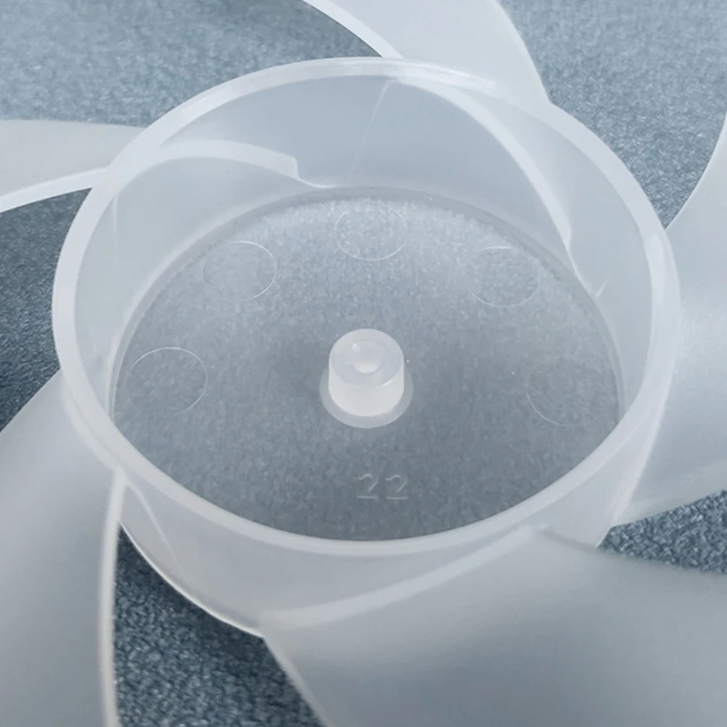 Pale del ventilatore in plastica 5 foglie per asciugacapelli Pale del ventilatore da tavolo con motore Dropship trasparente