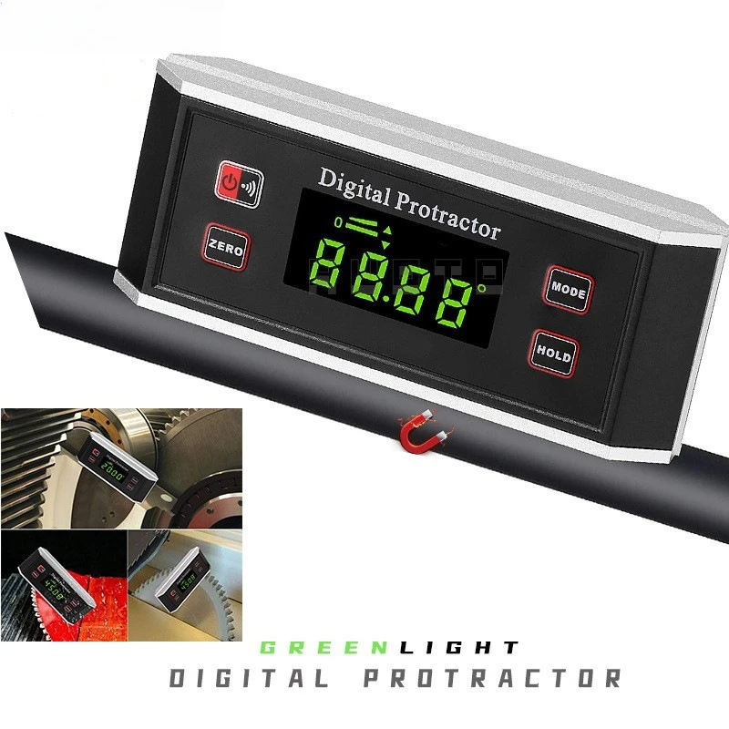IP54 Digital Strip Inclinometer Slope Meter Level Meter Protractor Digital Display Inclinometer Angle Meter DC21-XY3