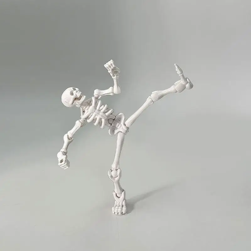عارضة أزياء هيكل فجل متحركة متعددة المفاصل - مجموعة تجميع DIY، هدية مضحكة وسلسلة مفاتيح للأطفال والكبار