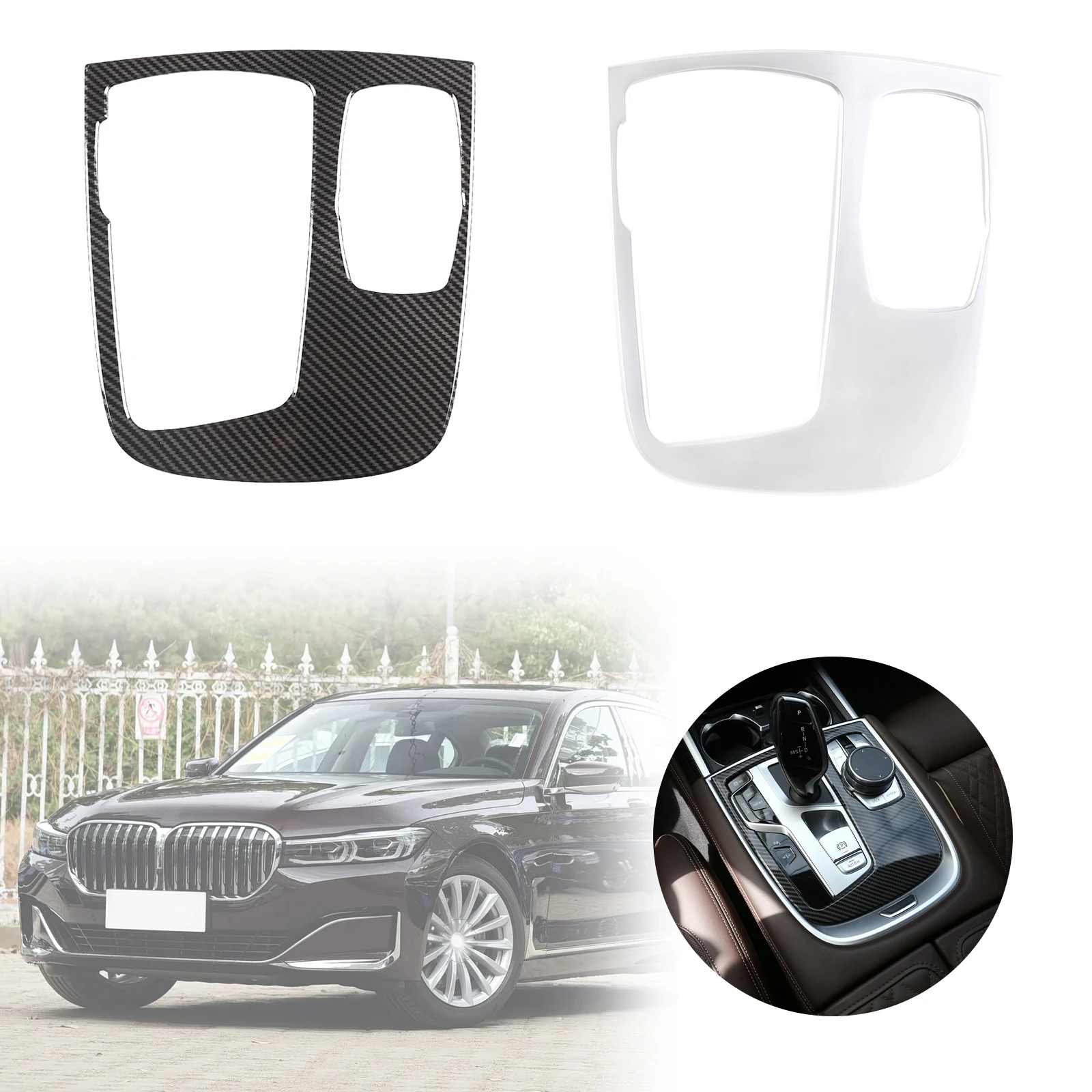 

Car Central Control Gear Shift Panel Multimedia Knob Frame Trim Stickers For BMW 7 Series G11 G12 2016-2020 Interior Accessories