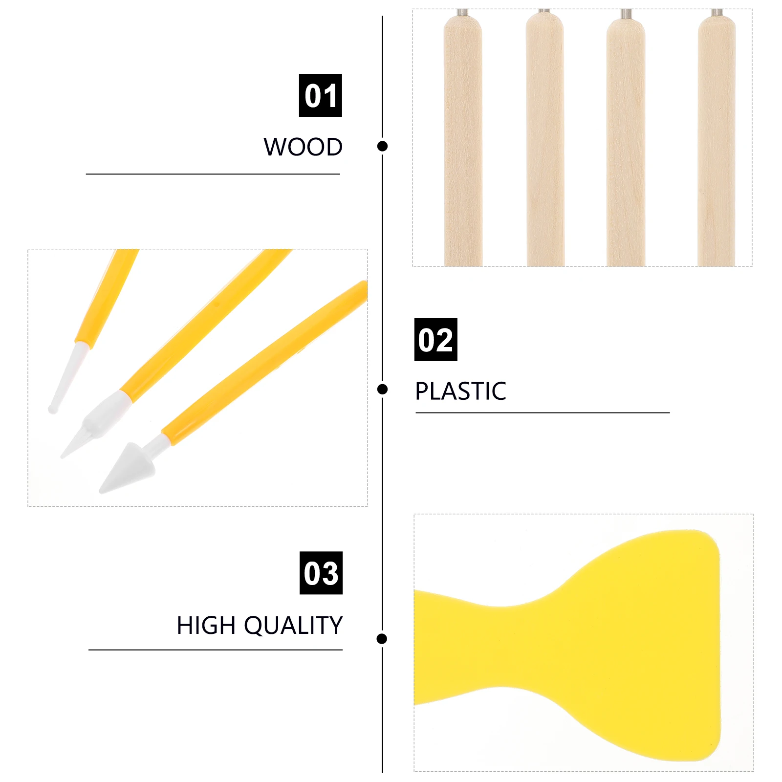 

1Set Clay Sculpting Tool Kit Versatile Polymer Clay Carving Scraping Tools Pottery Craft Tools DIY Pottery Tool