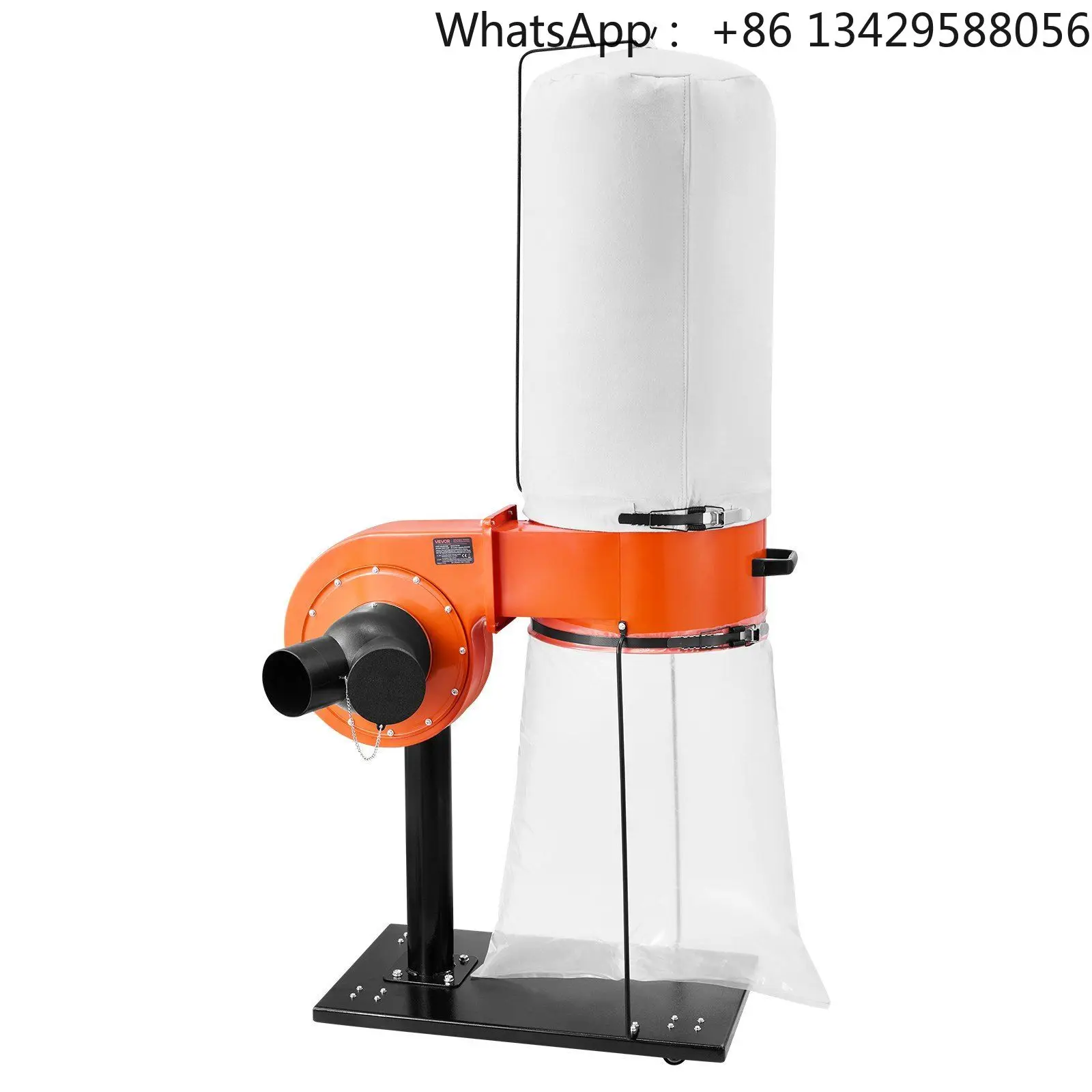 High Speed 800CFM 2.5 Micron Cone Dust Collector 1HP 16 Gallon Large Capacity Sawdust Collection System