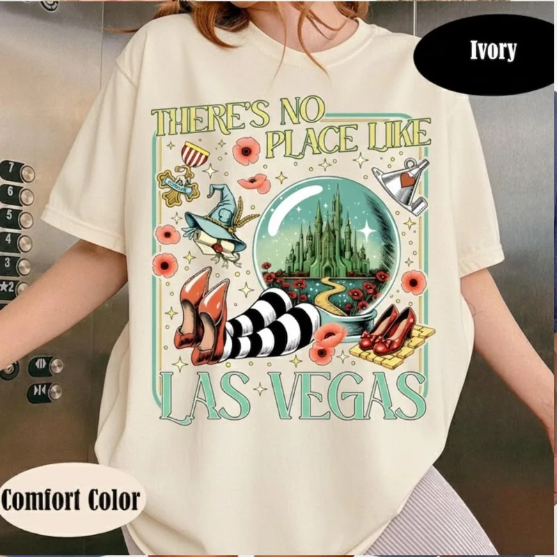 The Wonderful Wizard Shirt, No Place Like Las Vegas Graphic Tee, Yellow Brick Road Inspired Shirt, Off to See Wizard Fan Gift