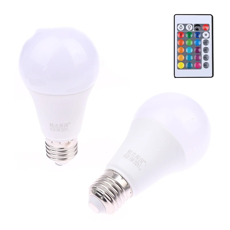 Ampoule de Projecteur LED RGB 220V, 5/7/10/15/20/30W, Télécommande IR, Variable, Coloré, Lampe LED RGBW