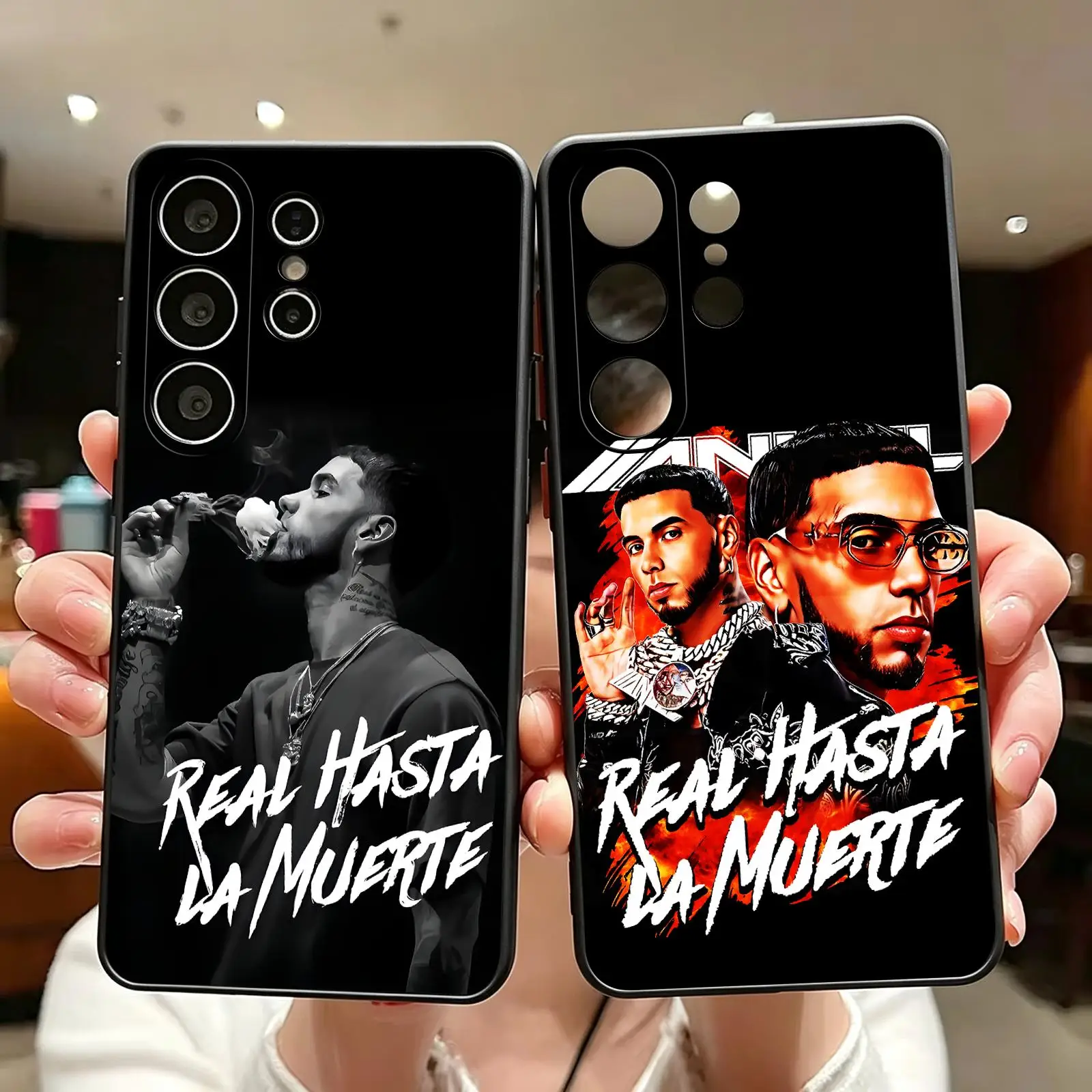 Rapper Anueles AA  Phone Case For Samsung S26 S25 S24 S23 S22 S21 S20 Ultra Note20 Soft black Shockproof Cover