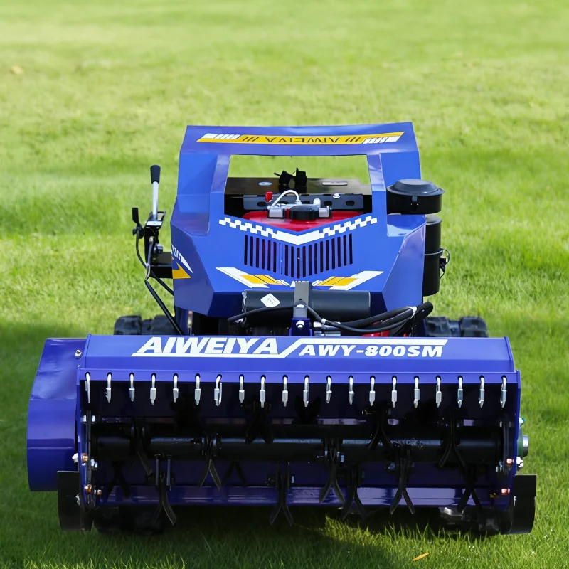

Customized golf lawn track remote control lawn mower with low damage and fine maintenance, professional garden mowing machine