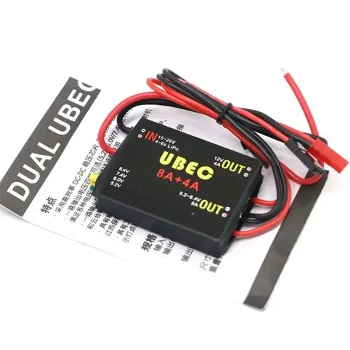 4S-6S 15-26V UBEC-8A BEC DUAL UBEC 8A + 4A 5.2V/6.0V/7.4V/8.4V Servo Catu Daya Terpisah RC Mobil Lengan Robot Pesawat Sayap Tetap