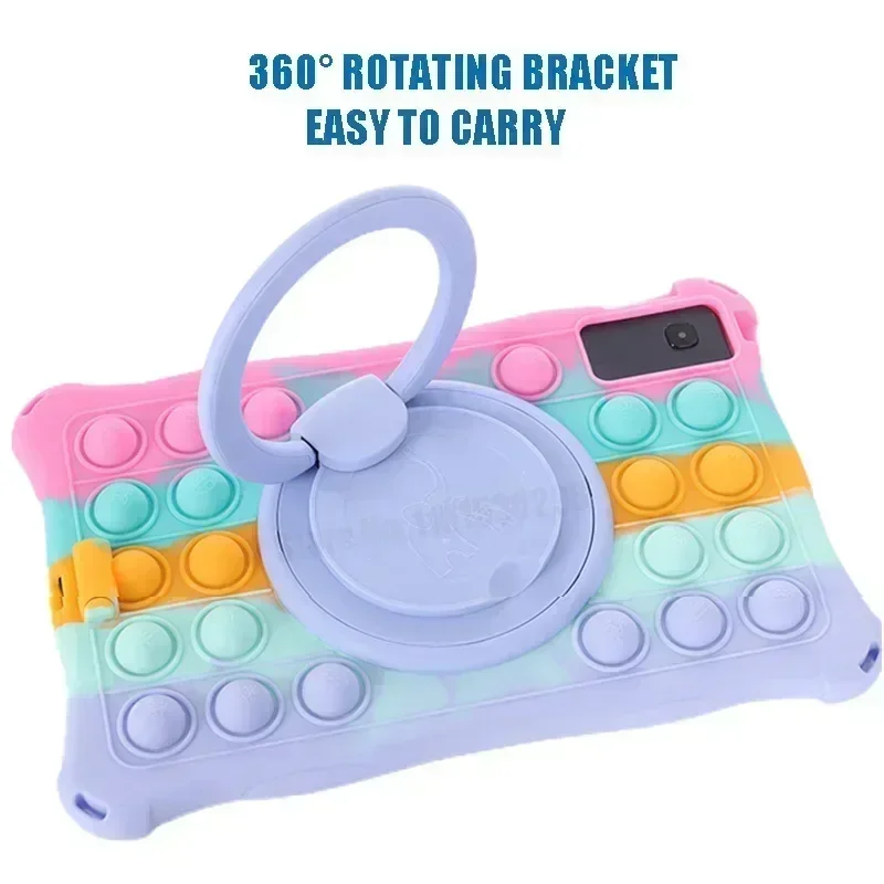 Para Xiaomi Redmi Pad 10,6 "2022 funda suave de silicona con burbujas para niños funda con soporte Xiaomi Redmi Pad SE 11 2023 funda para tableta correa de hombro