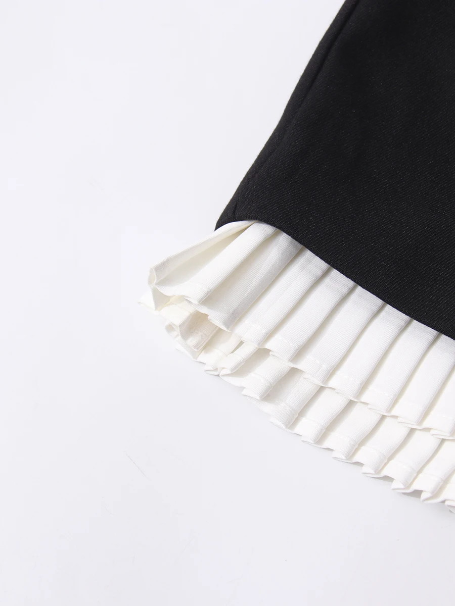 CHICEVER Hit couleur minceur bureau dame Shorts pour femmes taille haute tempérament à la mode pantalon femme printemps Style vêtements