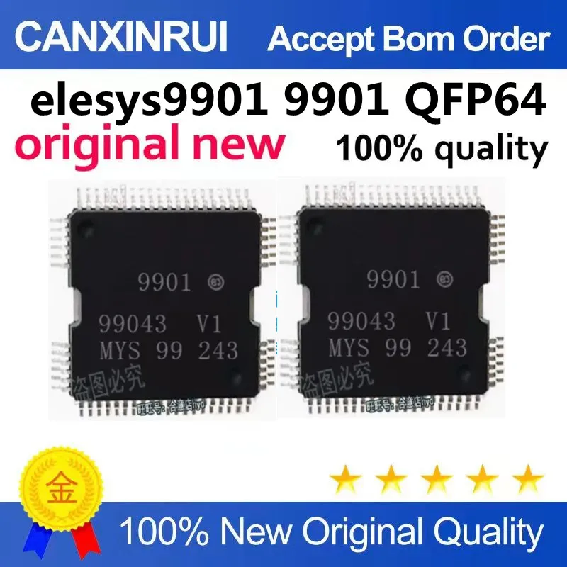 (5-100piezas)elesys9901 9901 QFP64 Automotive PCB Common Fragile In Stock Please Bid Directly