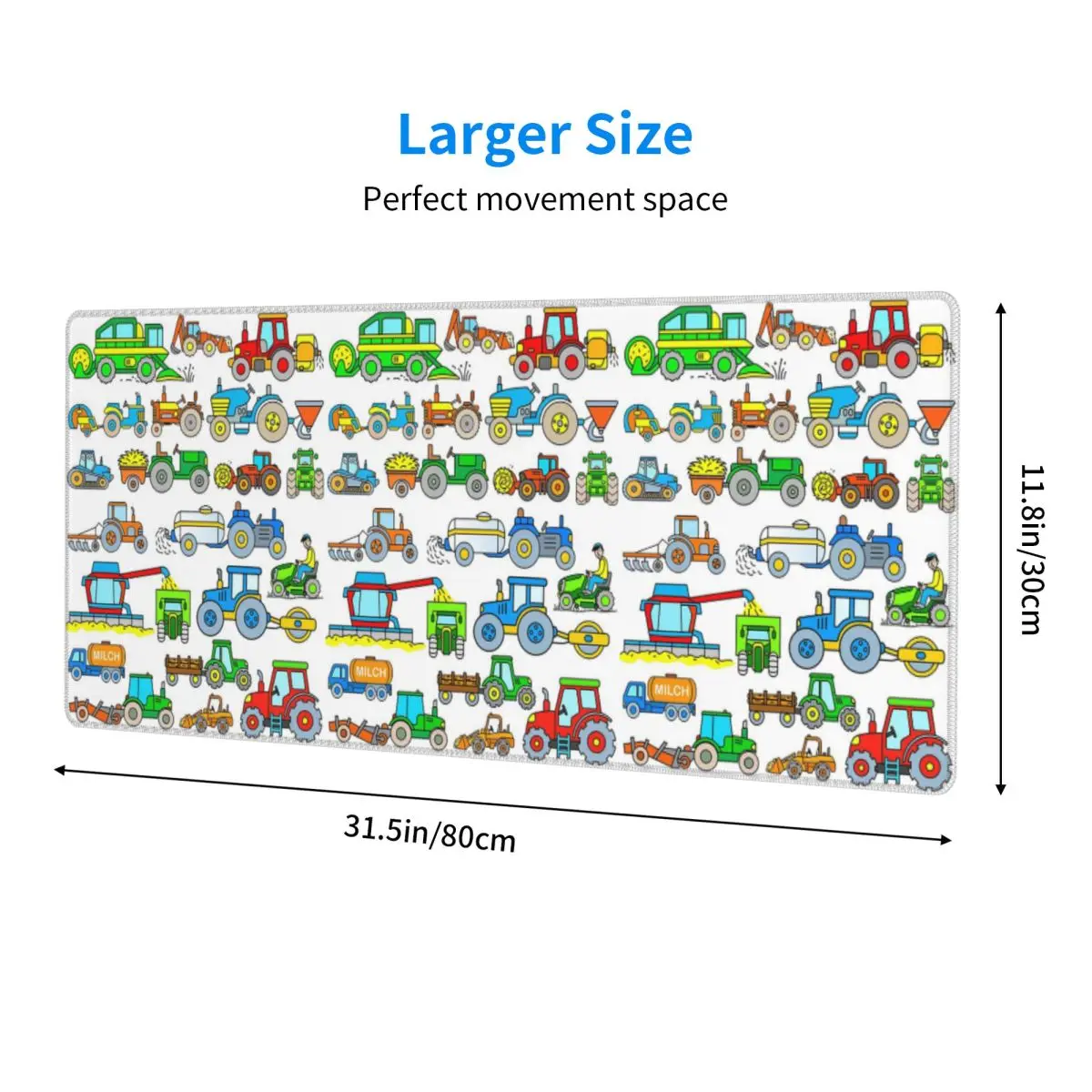 Large Mouse Pad Tractors Farm Vehicles Gamer PC Laptop Mats Keyboard Carpet Computer Gaming Office Accessories Desk Mat