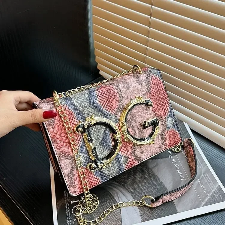 

"2025 евро сумка-тоут со змеиным принтом, женская эксклюзивная просторная рабочая сумка, двухсторонняя сумка через плечо/ручная переноска, роскошный кошелек"