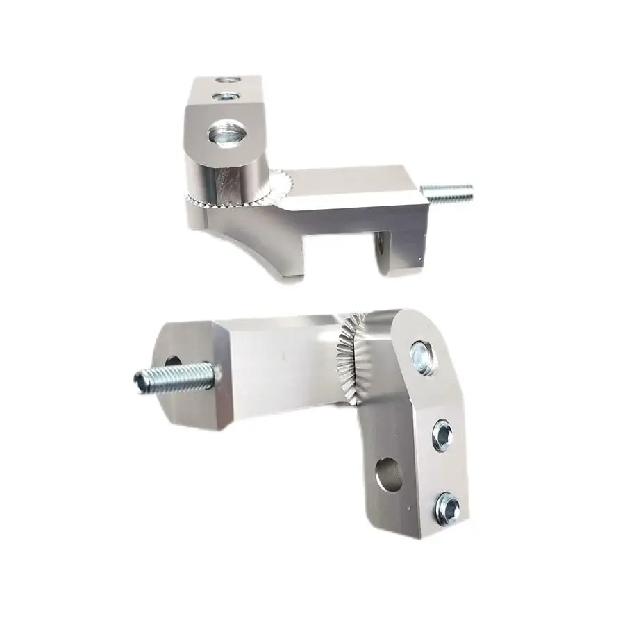 

Universal Motorcycle Foot Peg Passenger Footpeg Lowering Kit CNC Aluminum Silver