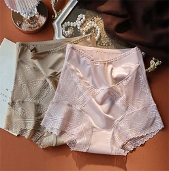 Underwear women Satin calzones para mujer High Waist ropa interior femenina Butt Lifting lenceria Lace bragas Plus Size panties