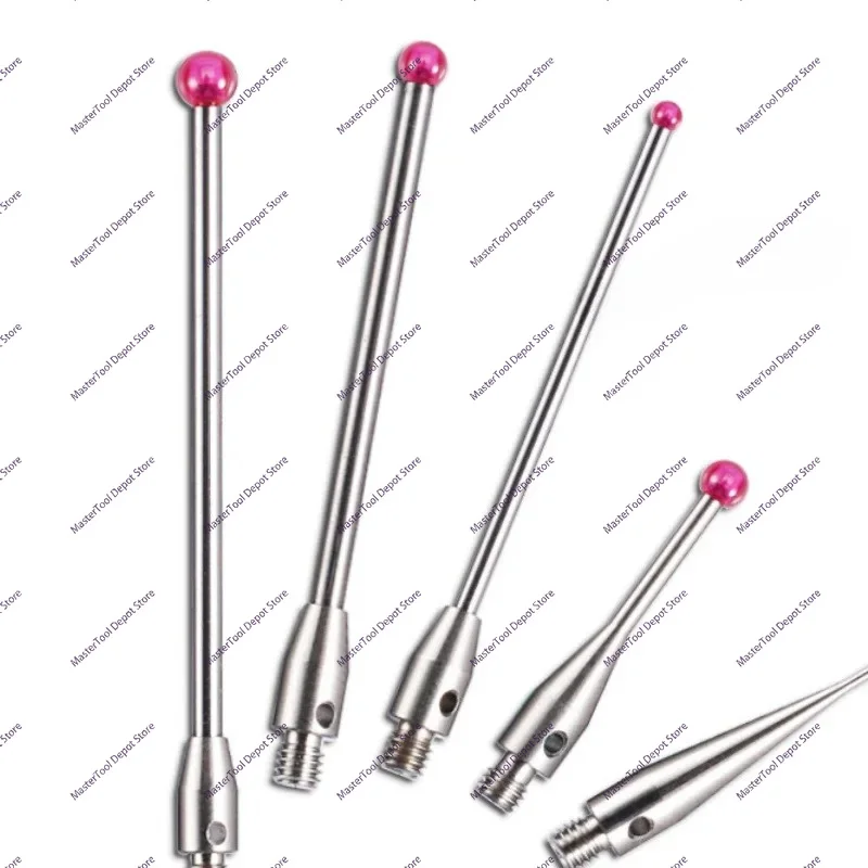 CNC coordinate measuring needle M3 thread 1-6mm ruby ​​ball probe stem steel measurement for coordinate measuring machine