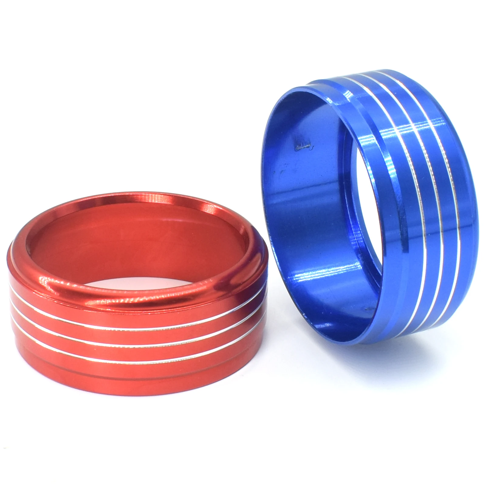 AC Knob Ring Adjustment Knob Cover For Subaru XV Crosstrek Forester Impreza Wagon Levorg WRX STI Climate Control Red Blue Heater