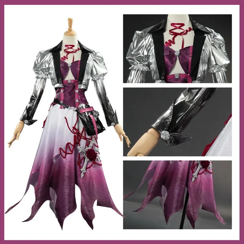 Game Identity V Emily Dyer Dottore Lydia Jones Costume Cosplay Cappotto Abito viola Uniforme Donna Carnevale sexy Halloween Suitx;2'a,