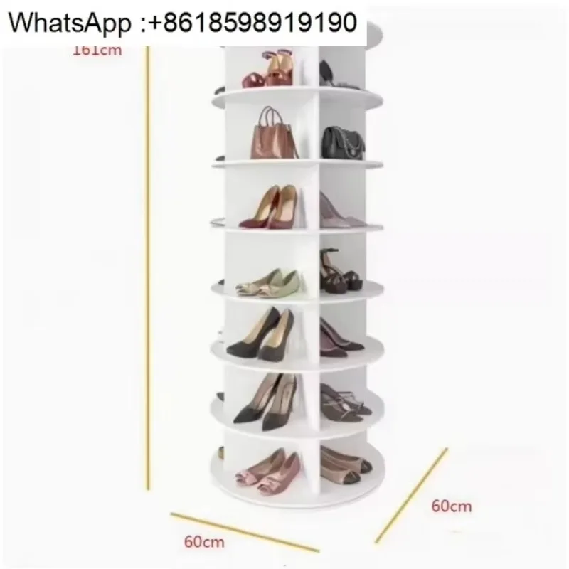Original Rotating Shoe Rack Tower, original 7-tier hold over 35 pairs of shoes, Spinning Shoe Display Lazy Susan, Revolving 360