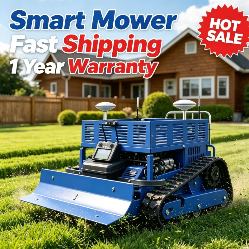 Customized Quick Delivery Intelligent Lawn Mower Robot Remote Control Lawn Mower Auto Avoid Obstacles For  Lawn