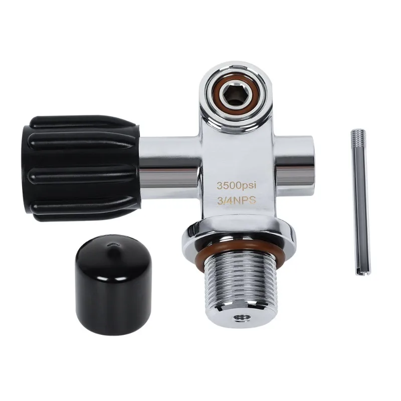

High pressure gas cylinder Fire Diving G3/4 Carbon fiber bottle head valve DIN/YOKE dual purpose